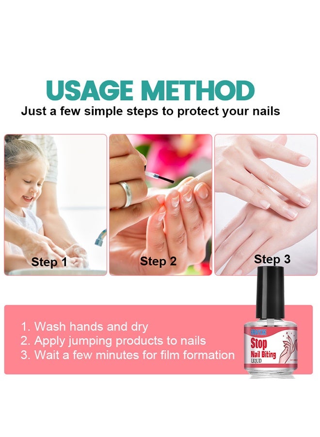 ERAYCEE Stop Nail Biting Liquid, Anti Nail Biting Polish, Safe Effective Bitter Nail Polish, Organic Herbs Bitter Oil Anti Nail Biting & Thumb Suctionbreak Annoying Bad Customprotect And Repair Nails, 10ml - Image 5